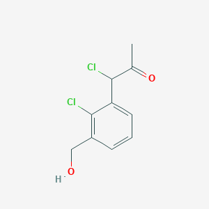 1-Chloro-1-(2-chloro-3-(hydroxymethyl)phenyl)propan-2-one