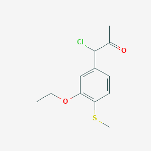 1-Chloro-1-(3-ethoxy-4-(methylthio)phenyl)propan-2-one