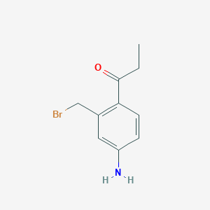 1-(4-Amino-2-(bromomethyl)phenyl)propan-1-one