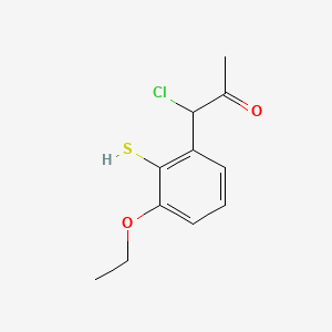 1-Chloro-1-(3-ethoxy-2-mercaptophenyl)propan-2-one