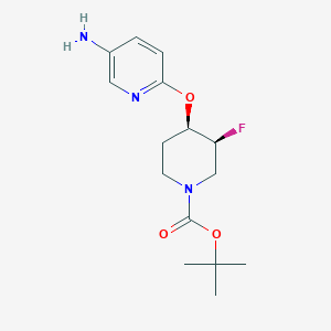 Tert-butyl (3S,4R)-4-((5-aminopyridin-2-YL)oxy)-3-fluoropiperidine-1-carboxylate