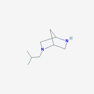 molecular formula C9H18N2 B15382920 2-Isobutyl-2,5-diazabicyclo[2.2.1]heptane 