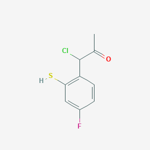 1-Chloro-1-(4-fluoro-2-mercaptophenyl)propan-2-one