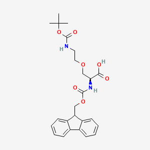 N-(((9H-Fluoren-9-yl)methoxy)carbonyl)-O-(2-((tert-butoxycarbonyl)amino)ethyl)-L-serine