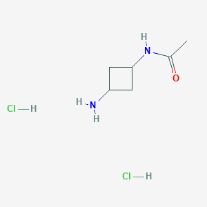 molecular formula C6H14Cl2N2O B15382962 trans-N-(3-Aminocyclobutyl)acetamide 2hcl 