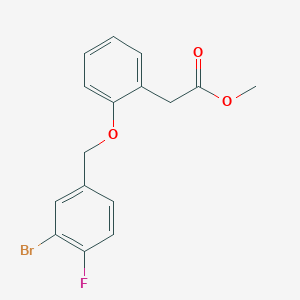 Methyl 2-(2-((3-bromo-4-fluorobenzyl)oxy)phenyl)acetate