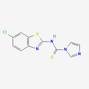 N-(6-chlorobenzo[d]thiazol-2-yl)-1H-imidazole-1-carbothioamide