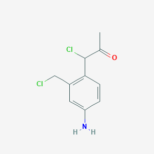 1-(4-Amino-2-(chloromethyl)phenyl)-1-chloropropan-2-one