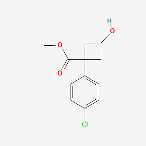 Methyl 1-(4-chlorophenyl)-3-hydroxycyclobutanecarboxylate