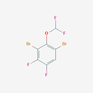 1,3-Dibromo-4,5-difluoro-2-(difluoromethoxy)benzene