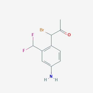 1-(4-Amino-2-(difluoromethyl)phenyl)-1-bromopropan-2-one