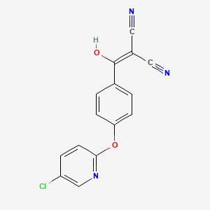 2-((4-((5-Chloropyridin-2-yl)oxy)phenyl)(hydroxy)methylene)malononitrile