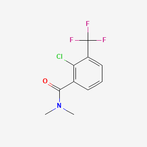 molecular formula C10H9ClF3NO B15383176 2-Chloro-N,N-dimethyl-3-(trifluoromethyl)benzamide 