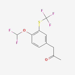 1-(4-(Difluoromethoxy)-3-(trifluoromethylthio)phenyl)propan-2-one