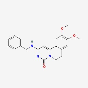 2-(benzylamino)-9,10-dimethoxy-6,7-dihydro-4H-pyrimido[6,1-a]isoquinolin-4-one