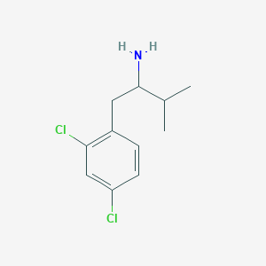 molecular formula C11H15Cl2N B15383207 1-(2,4-Dichlorophenyl)-3-methylbutan-2-amine 