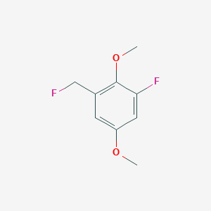 molecular formula C9H10F2O2 B15383246 1,4-Dimethoxy-2-fluoro-6-(fluoromethyl)benzene 