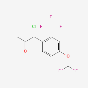 1-Chloro-1-(4-(difluoromethoxy)-2-(trifluoromethyl)phenyl)propan-2-one