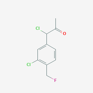 1-Chloro-1-(3-chloro-4-(fluoromethyl)phenyl)propan-2-one