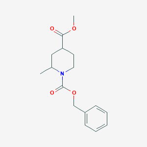 molecular formula C16H21NO4 B15383318 1-Benzyl 4-methyl 2-methylpiperidine-1,4-dicarboxylate CAS No. 2055841-06-8