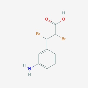 3-(3-Aminophenyl)-2,3-dibromopropanoic acid