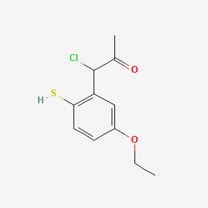 1-Chloro-1-(5-ethoxy-2-mercaptophenyl)propan-2-one