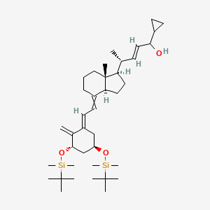 (E,4R)-4-[(1R,3aS,7aR)-4-[(2E)-2-[(3S,5R)-3,5-bis[[tert-butyl(dimethyl)silyl]oxy]-2-methylidenecyclohexylidene]ethylidene]-7a-methyl-2,3,3a,5,6,7-hexahydro-1H-inden-1-yl]-1-cyclopropylpent-2-en-1-ol