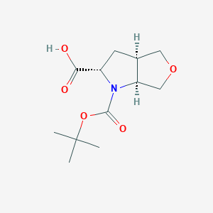 (2S,3aR,6aS)-1-(tert-Butoxycarbonyl)hexahydro-1H-furo[3,4-b]pyrrole-2-carboxylic acid