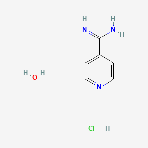 molecular formula C6H10ClN3O B15383461 Isonicotinimidamide hydrochloride hydrate 