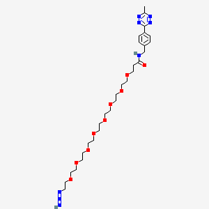 molecular formula C29H47N8O9+ B15383468 Methyltetrazine-amino-PEG8-azide 