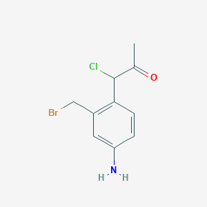 1-(4-Amino-2-(bromomethyl)phenyl)-1-chloropropan-2-one