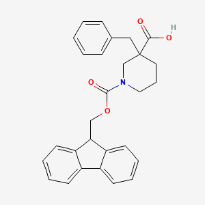 3-Benzyl-1-(9H-fluoren-9-ylmethoxycarbonyl)piperidine-3-carboxylic acid