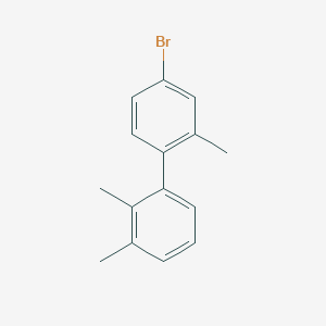 molecular formula C15H15Br B15383549 4'-Bromo-2,2',3-trimethyl-1,1'-biphenyl 