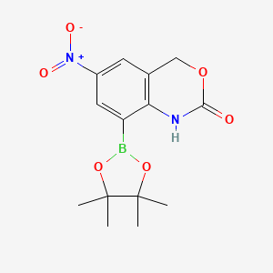 6-Nitro-8-(4,4,5,5-tetramethyl-1,3,2-dioxaborolan-2-YL)-1H-benzo[D][1,3]oxazin-2(4H)-one