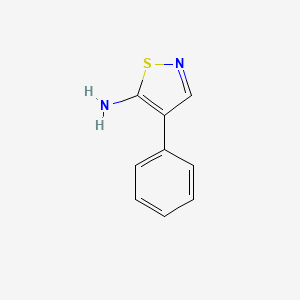 molecular formula C9H8N2S B15383558 4-Phenylisothiazol-5-amine 