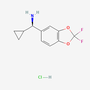 (R)-Cyclopropyl(2,2-difluorobenzo[D][1,3]dioxol-5-YL)methanamine hydrochloride