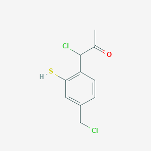 1-Chloro-1-(4-(chloromethyl)-2-mercaptophenyl)propan-2-one