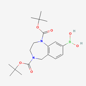 (1,4-Bis(tert-butoxycarbonyl)-2,3,4,5-tetrahydro-1H-benzo[E][1,4]diazepin-8-YL)boronic acid