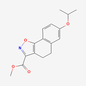 molecular formula C16H17NO4 B15383657 Methyl 7-isopropoxy-4,5-dihydronaphtho[2,1-d]isoxazole-3-carboxylate 