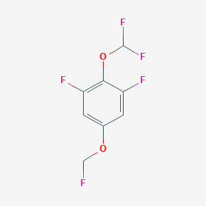 1,3-Difluoro-2-difluoromethoxy-5-(fluoromethoxy)benzene