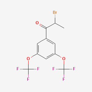 1-(3,5-Bis(trifluoromethoxy)phenyl)-2-bromopropan-1-one