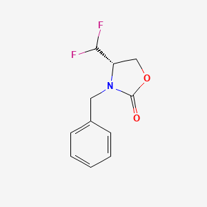 molecular formula C11H11F2NO2 B15383723 (4S)-3-Benzyl-4-(difluoromethyl)oxazolidin-2-one 