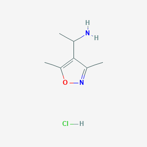 molecular formula C7H13ClN2O B15383767 1-(3,5-Dimethylisoxazol-4-YL)ethan-1-amine hcl 