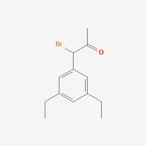 1-Bromo-1-(3,5-diethylphenyl)propan-2-one