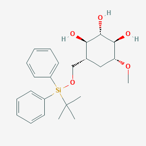 (1R,2S,3R,4R,6R)-4-(((tert-Butyldiphenylsilyl)oxy)methyl)-6-methoxycyclohexane-1,2,3-triol