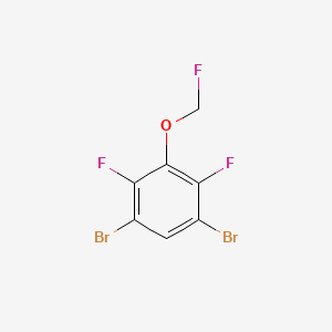 1,5-Dibromo-2,4-difluoro-3-(fluoromethoxy)benzene