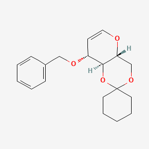 (4A'R,8'R,8a'S)-8'-(benzyloxy)-4',4a',8',8a'-tetrahydrospiro[cyclohexane-1,2'-pyrano[3,2-d][1,3]dioxine]