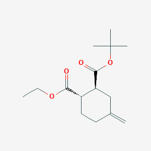 molecular formula C15H24O4 B15383851 2-(Tert-butyl) 1-ethyl (1S,2S)-4-methylenecyclohexane-1,2-dicarboxylate 