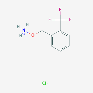 1-[(Ammoniooxy)methyl]-2-(trifluoromethyl)benzene chloride