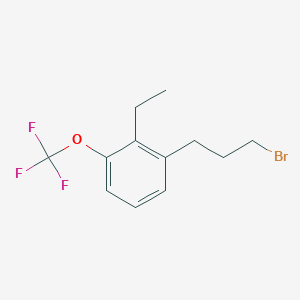 1-(3-Bromopropyl)-2-ethyl-3-(trifluoromethoxy)benzene